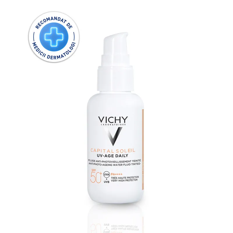 VICHY CAPITAL SOLEIL UV AGE DAILY FLUID COLORAT SPF50+ 40ML