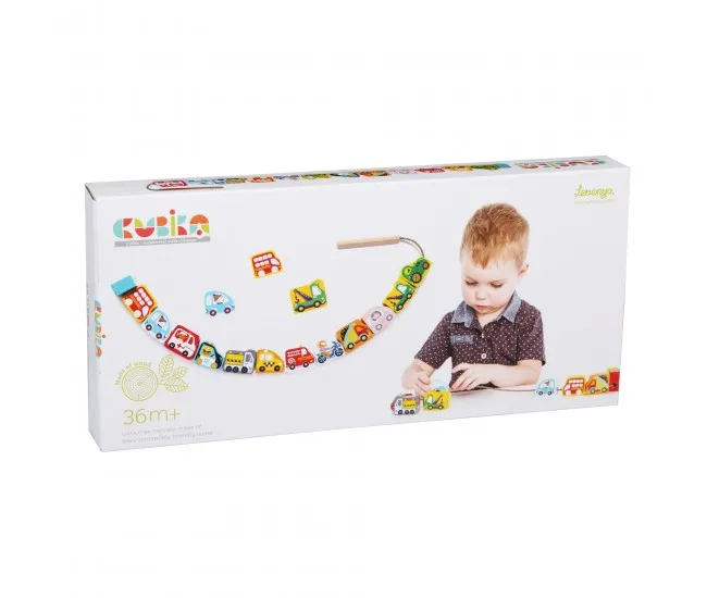 Cubika Jucarie din lemn Masinute zburatoare (cod 14316)