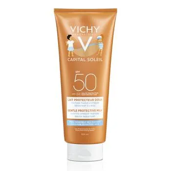 Lapte de protectie rezistent la apa pentru copii Capital Soleil cu SPF50+, 300ml, Vichy