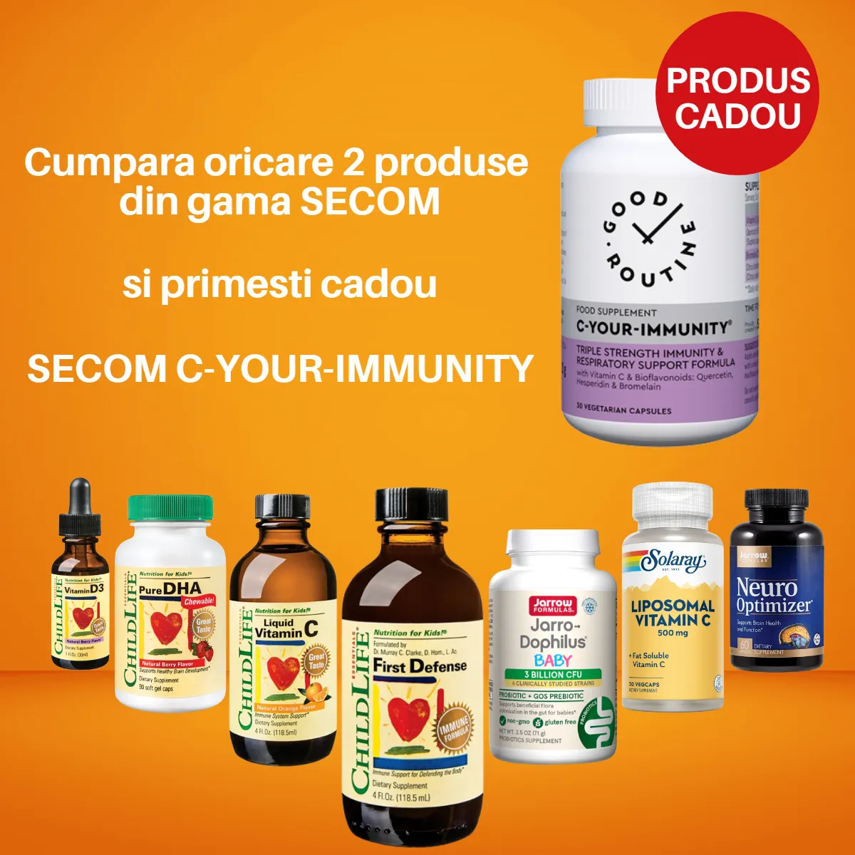 Good Routine C your Immunity (Vitamina C bioidentica, Quercetina) x 30 capsule (Secom)
