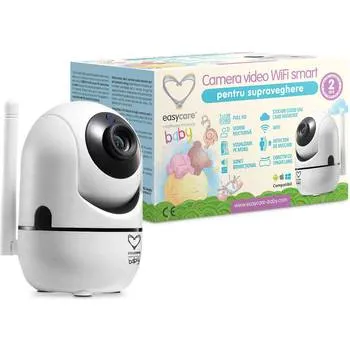 Camera video Wi-Fi Smart cu senzor de miscare si alarma Baby, 1 bucata, EasyCare