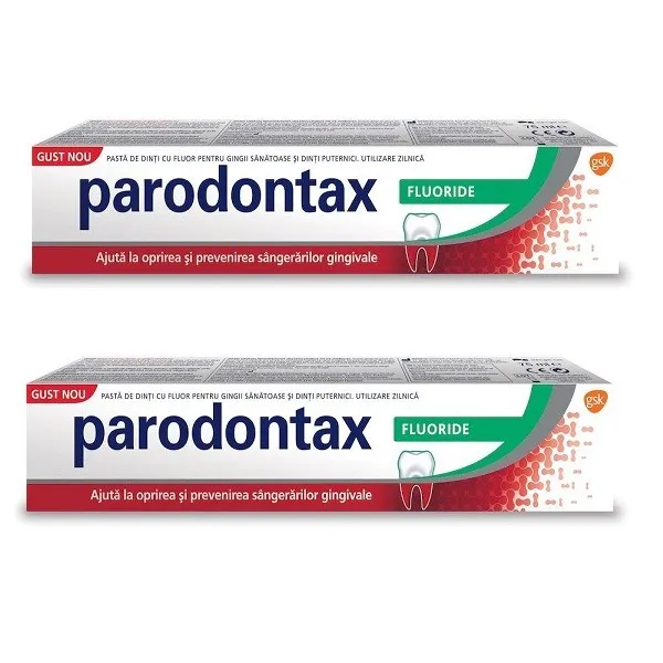 PARODONTAX PROMO PASTA DE DINTI FLUORIDE 75ML 1+1 50% REDUCERE LA AL 2-LEA PRODUS