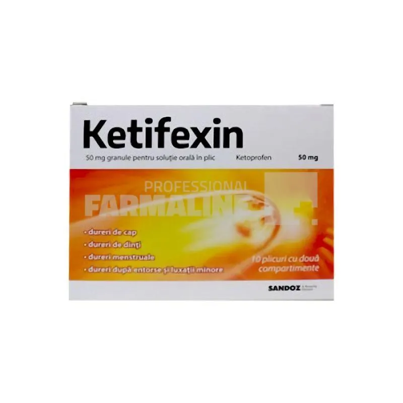 Ketifexin 50 mg  10 plicuri