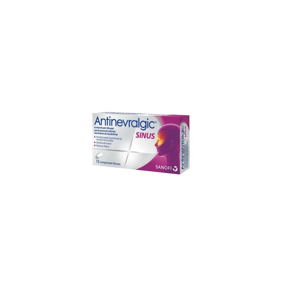 Antinevralgic Sinus, 12 comprimate filmate, Zentiva