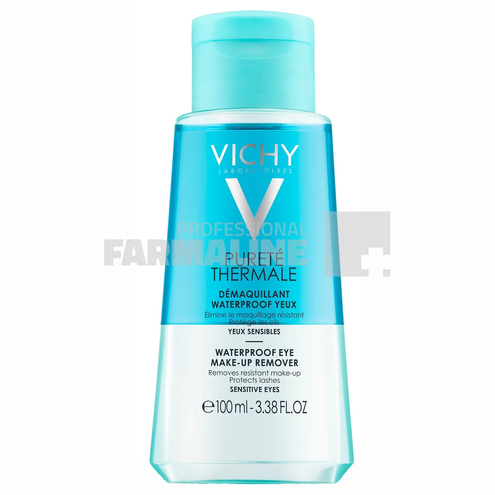 Vichy Purete Thermale Demachiant Bifazic Waterproof zona ochilor 100 ml