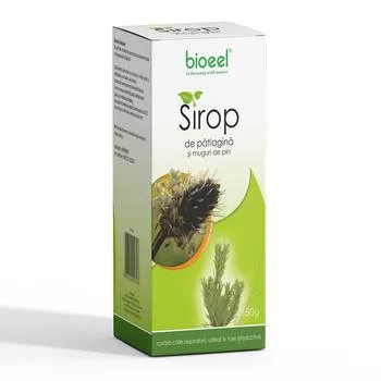 Sirop de patlagina si muguri de pin, 150ml, Bioeel