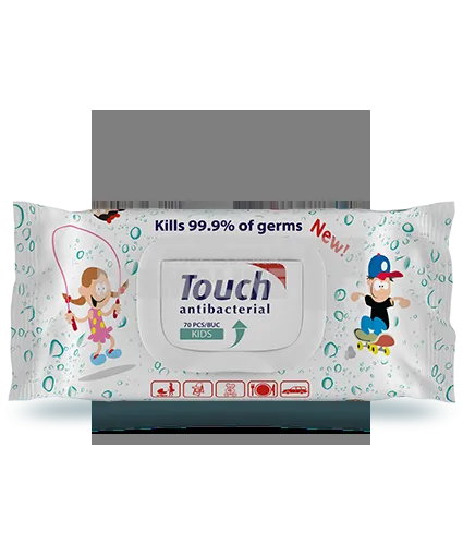 Touch Kids Servetele umede antibacteriene 70 bucati