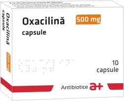 OXACILINA 500 mg x 10 CAPS. 500mg ANTIBIOTICE SA