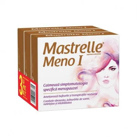 Mastrelle Meno I, 30 capsule 3 la pret de 2