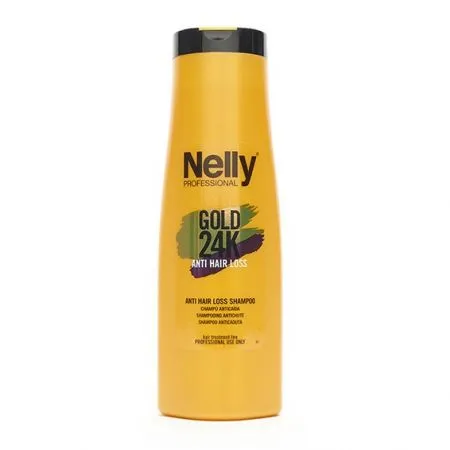 Sampon impotriva caderii parului Gold 24K, 400 ml, Nelly Professional