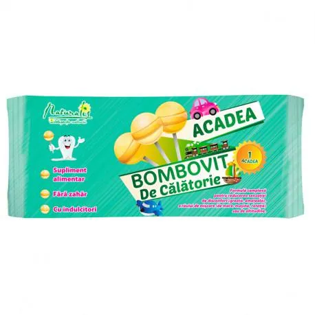 Naturalis Bombovit de Calatorie, 6 g* 1 acadea fara zahar