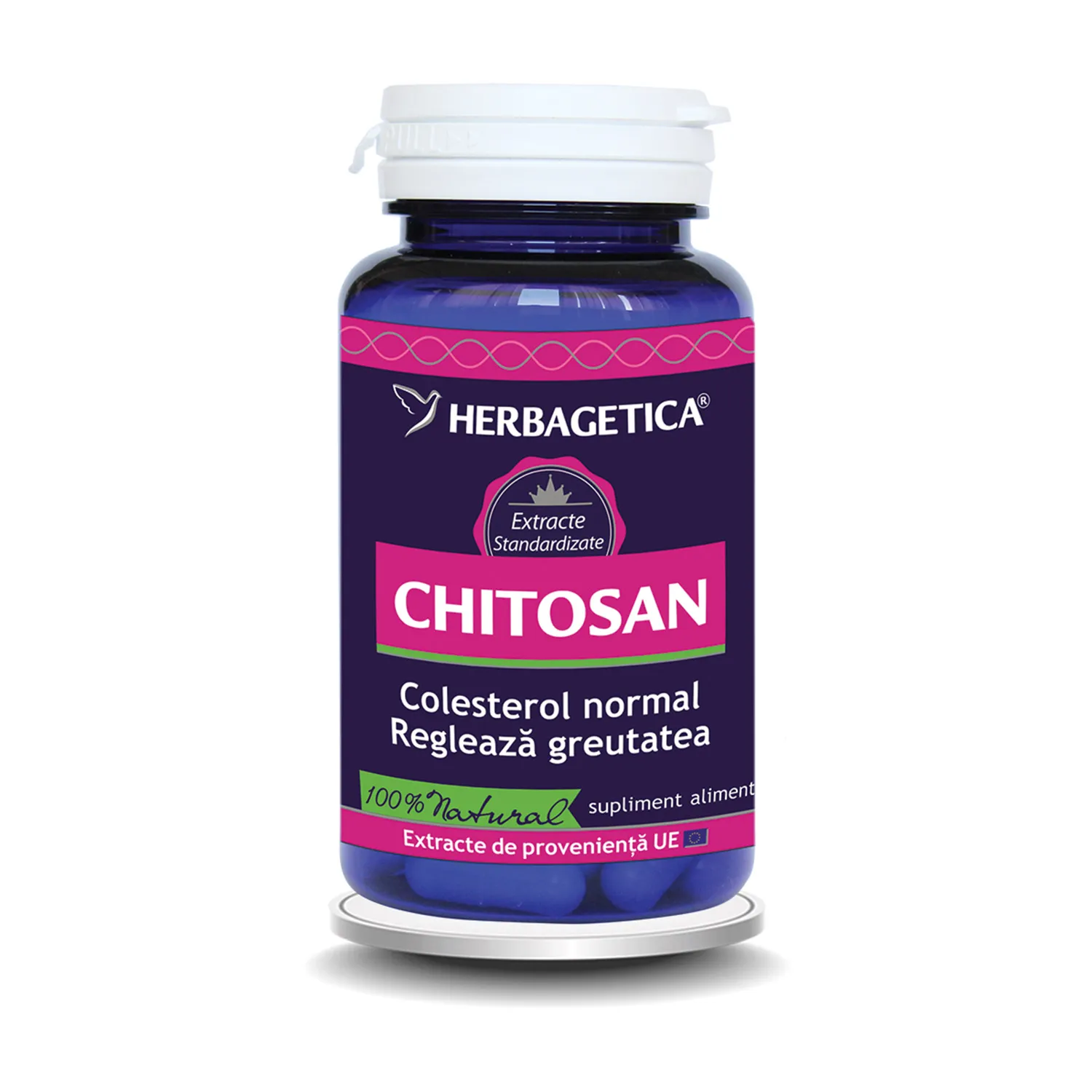 Chitosan, 60 capsule, Herbagetica