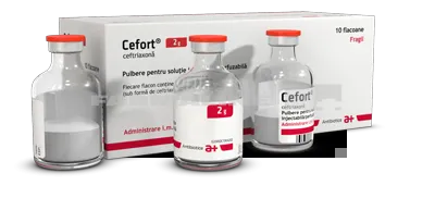 CEFORT 2 g x 10 PULB. PT. SOL. INJ./PERF. 2g ANTIBIOTICE SA