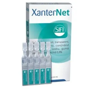 XanterNet gel oftalmic 0.4 ml, 10 flacoane monodoza, Sifi