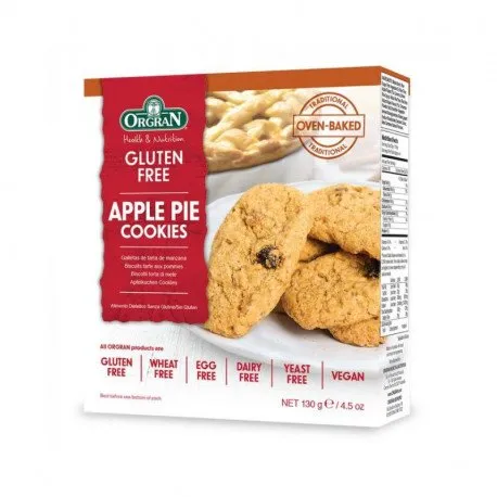 ORGRAN Biscuiti - placintele cu mere, 130g