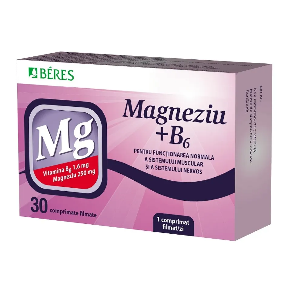 BERES MAGNESIUM + B6 30 COMPRIMATE FILMATE