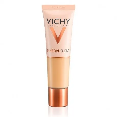 VICHY MINERALBLEND Fond de ten hidratant 06 nuanta Ocher cu Acid Hialuronic si pigmenti minerali, 30ml