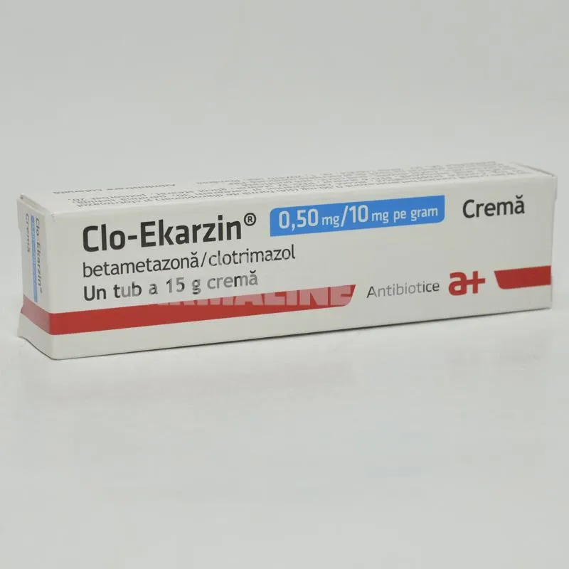 CLO EKARZIN 0,50 mg/10 mg x 1 CREMA 0,50 mg/10 mg ANTIBIOTICE S.A.