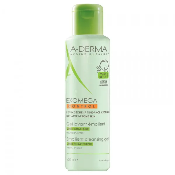 Exomega Control gel spumant 2in1 par si corp, 500 ml, A-Derma