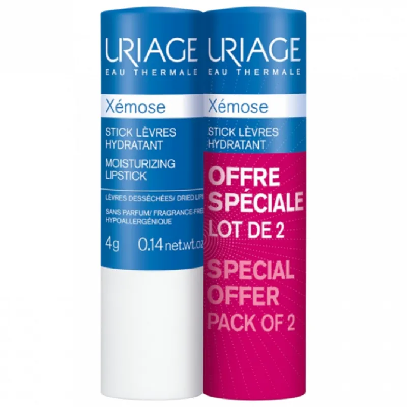 URIAGE XEMOSE STICK HIDRATANT BUZE X 4 G PACHET PROMO 1+1