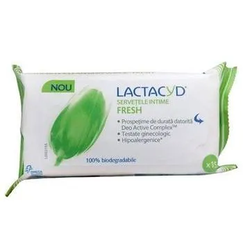 Servetele intime Fresh, 15 bucati, Lactacyd