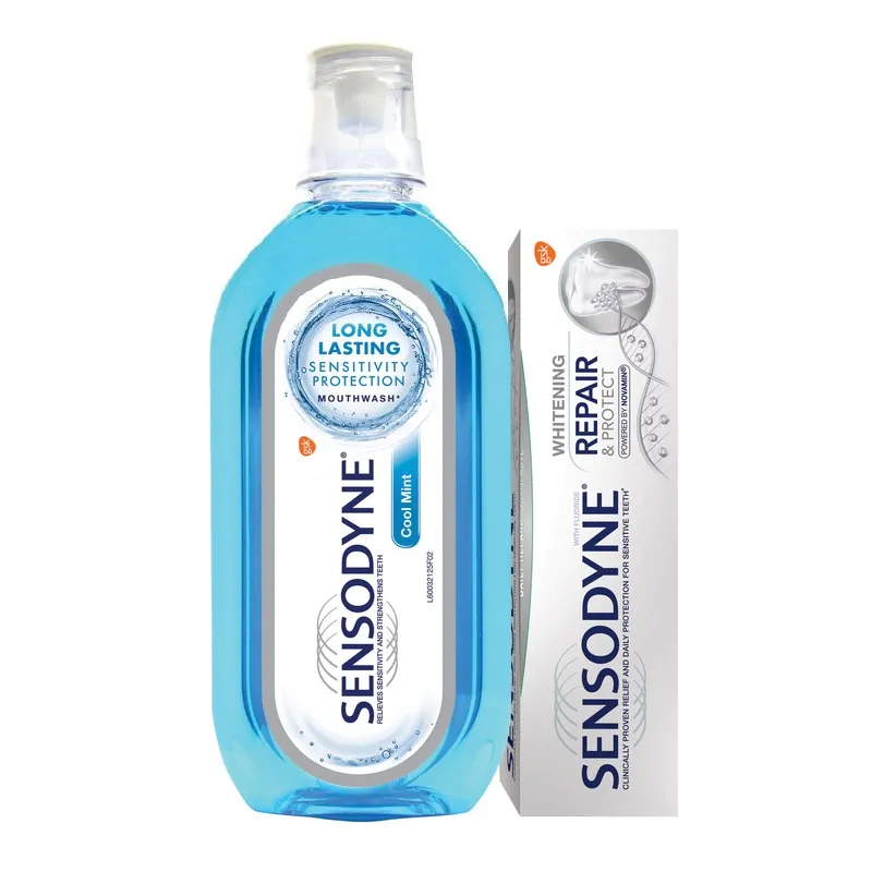 SENSODYNE Repair & Protect Whitening x 75ml + apa gura cadou