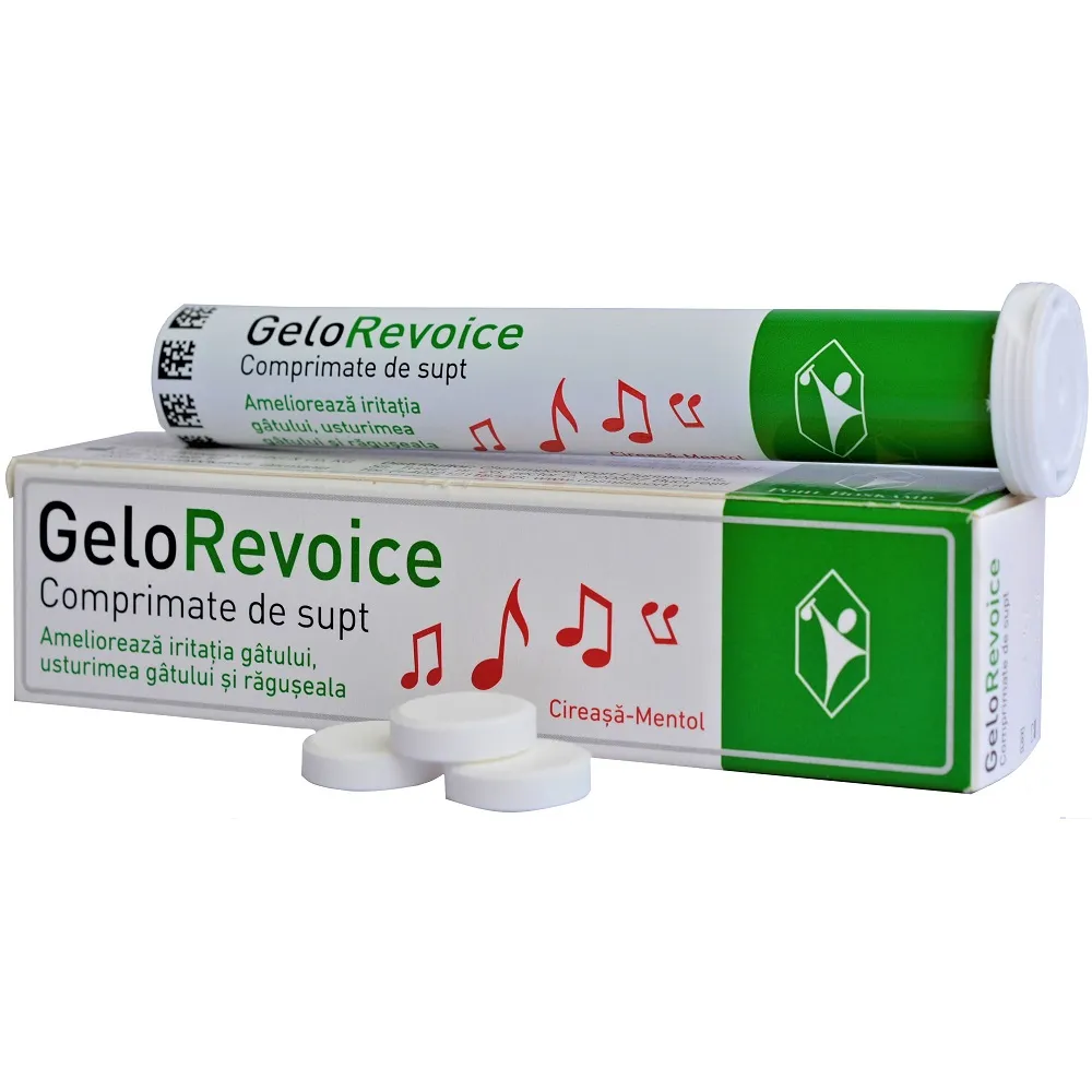 GeloRevoice cirese si mentol, 20 comprimate, Phol Boskamp