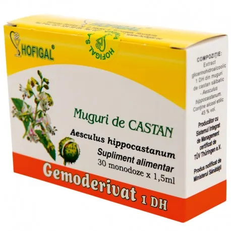 Gemoderivat din muguri de castan, 30 monodoze, Hofigal