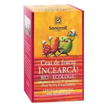 Ceai Bio Incearca! - Ceai fructe, 20 plicuri, Sonnentor