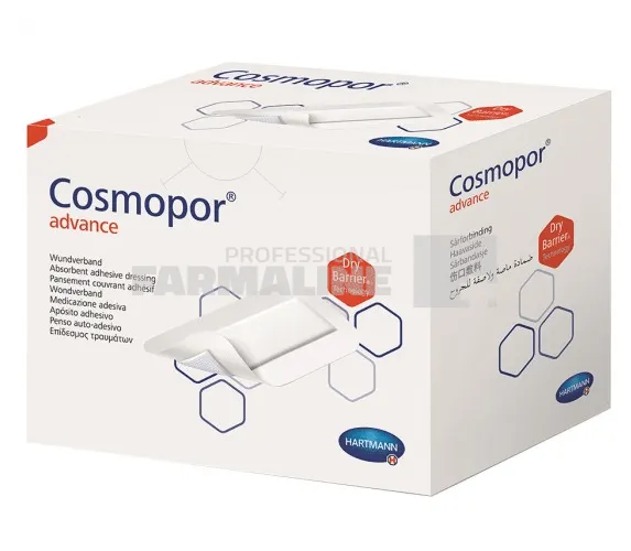 Hartmann Cosmopor Advance Plasture 20 cm x 10 cm 25 bucati