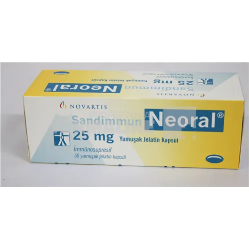 SANDIMMUN NEORAL R x 50 CAPS. MOI 25mg NOVARTIS PHARMA GMBH