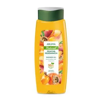 Gel de dus cu aroma de piersici si kaki Natural, 400ml, Aroma