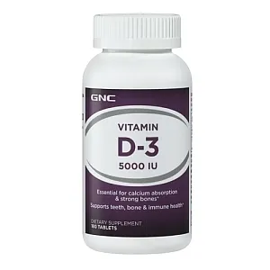 GNC Vitamin D3 5000UI 180tb