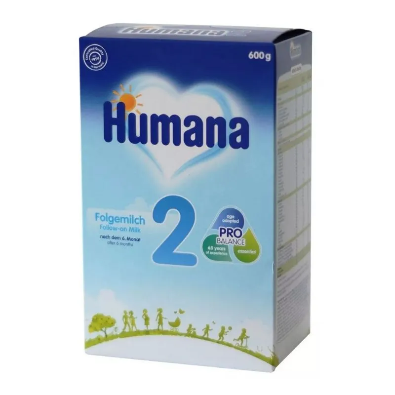 Humana formula 2, lapte praf de la 6 luni, 600 grame