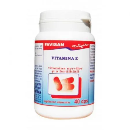 Vitamina E, 40 capsule, Favisan