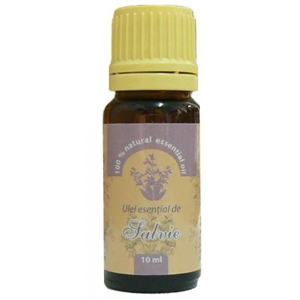 Ulei esential de salvie  100% pur, 10ml  - Herbavit
