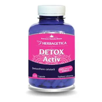 Detox Activ, 120 capsule, Herbagetica