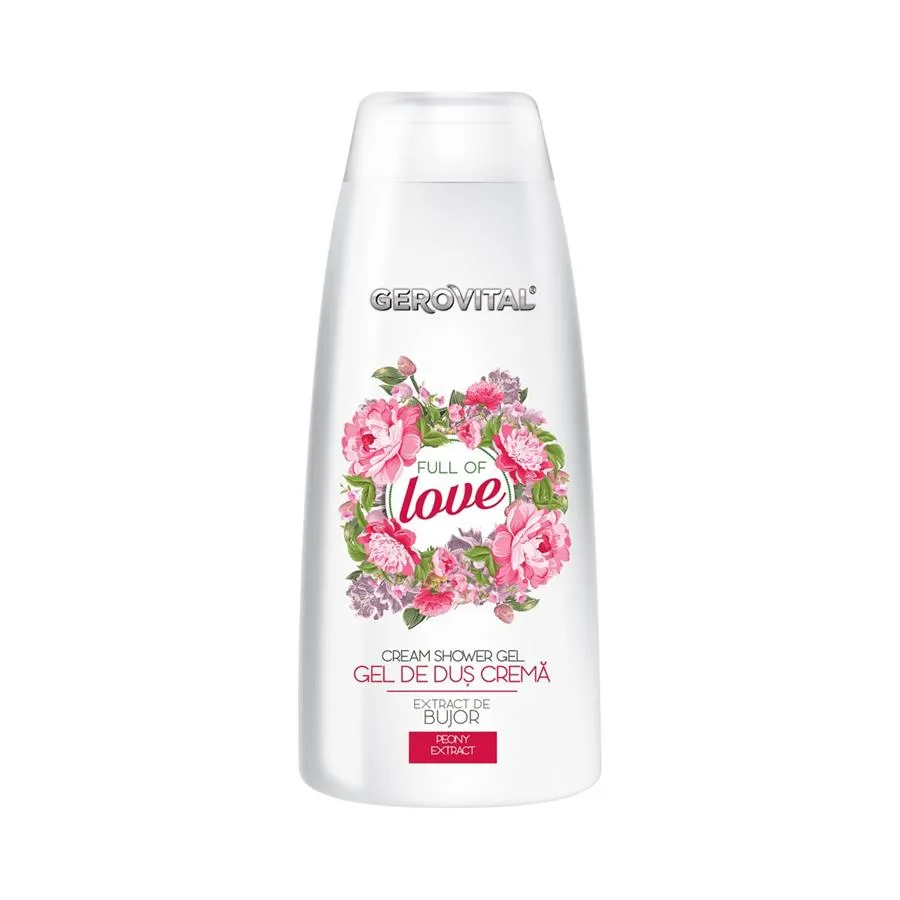 Gel de dus crema Full of Love, 400 ml, Gerovital 573