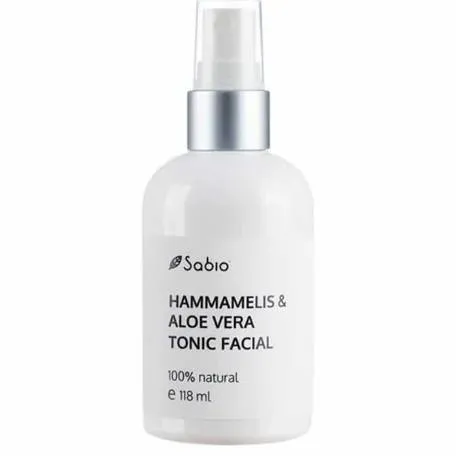 Tonic facial cu hammamelis si aloe vera, 118 ml, Sabio