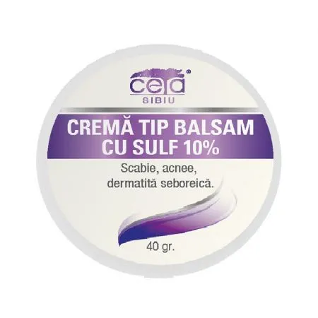 Unguent cu sulf 10%, 40 g, Ceta Sibiu