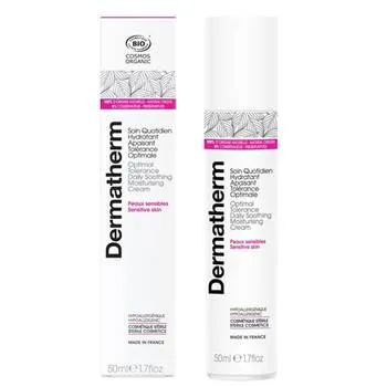 Crema organica de zi pentru ten sensibil, 50ml, Dermatherm