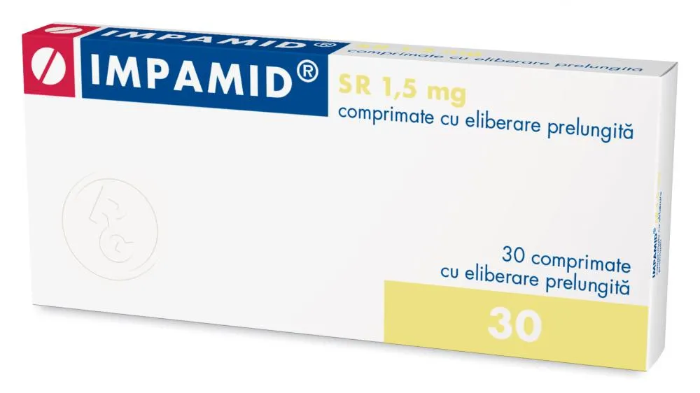 IMPAMID SR 1,5 mg x 30 COMPR. FILM. ELIB. PREL. 1,5mg GEDEON RICHTER ROMAN