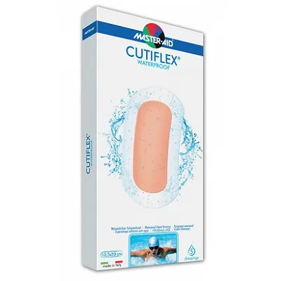 Pansament impermeabil steril Cutiflex Master-Aid, 10,5x20 cm, 5 bucati, Pietrasanta Pharma