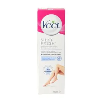 Crema depilatoare pentru piele sensibila cu aloe vera si vitamina E, 100ml, Veet