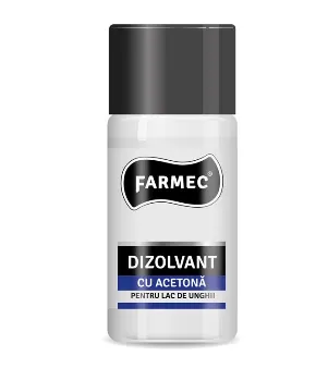 Dizolvant lac de unghii cu acetona, 50 ml, Farmec 2309