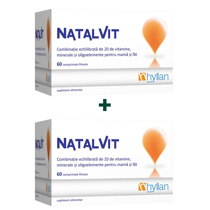 NATALVIT X 60 COMPRIMATE FILMATE 1+1 CADOU