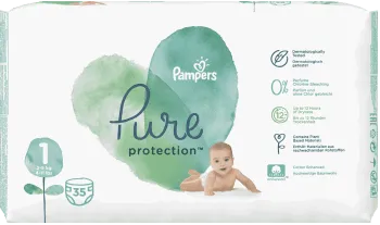 PAMPERS 1 Pure (2-5kg) x 35buc