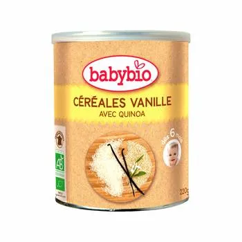 Cereale bio cu vanilie si quinoa +6 luni, 220g, BabyBio