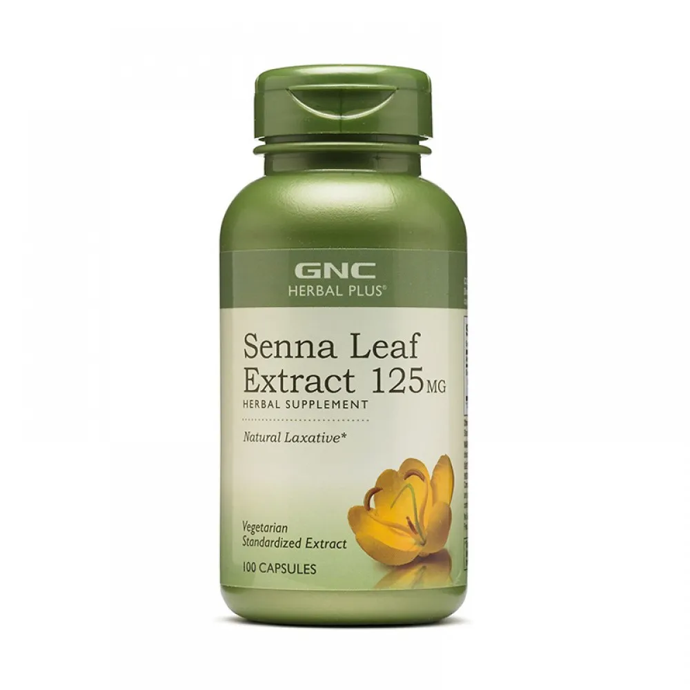 Extract standardizat din frunze de senna (100 capsule), GNC Herbal Plus