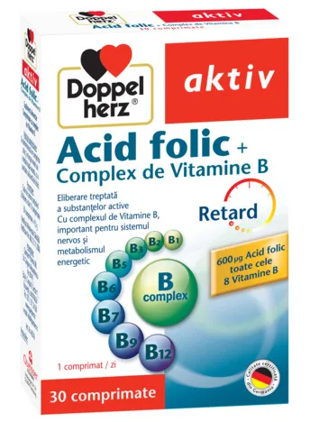 DOPPELHERZ-AKTIV ACID FOLIC + B-COMPLEX X 30 CP